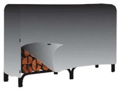 Fireplace Rack Cover, Black Vinyl, 8 Ft.