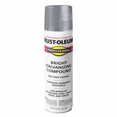 Fast Dry Professional Anti-Rust Galvanizing Compound, Flat Bright, 20-oz.
