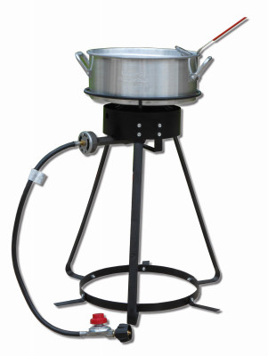 Aluminum Fish Fryer with 24-In. Outdoor Cooker, 10-Qt.
