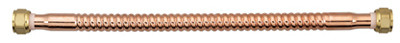 Water Heater Connector, Corrugated Copper, 3/4 FIP x 18 In.