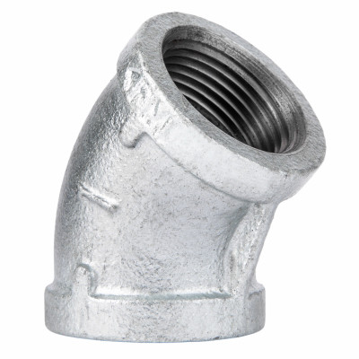 1 In. Galvanized Pipe Pipe 45 Degree Elbow