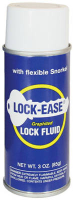 Lock-Ease Graphite Lock Fluid, 3 oz. Aerosol