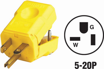 20A NYLON CORD PLUG
