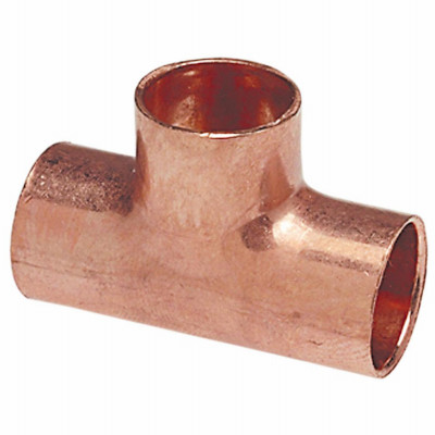 Copper Pipe Tee, 3/4 In. CxCxC