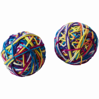 Sew-Much Yarn Ball Cat Toy, 2.5 In., 2-Pk.