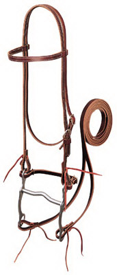 Horse Bridle, Burgundy Leather, 5/8 In.