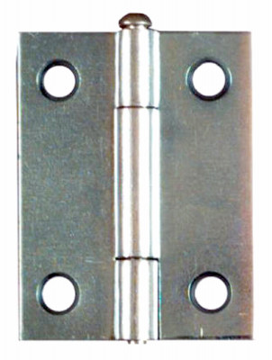 Zinc Hinges, Narrow, Light-Duty, 2-Pk., 2 x 1-9/16 In.