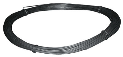 Annealed Coiled Wire, 9 Gauge, Black, 10 Lb.