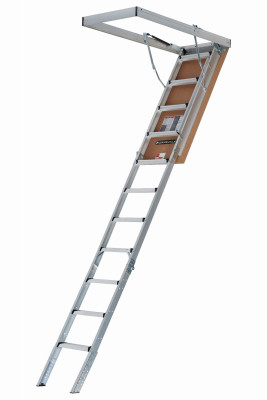 Elite Attic Ladder, Aluminum, 25.5 x 54 In. Opening