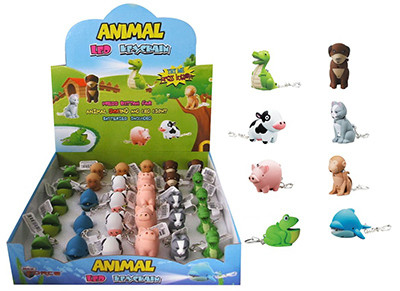 LED Lighted Animal Noise Key Chain (30 pieces)