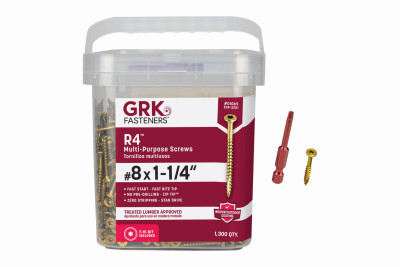 GRK R4 #8 x 1-1/4" Screws 1300-Ct.