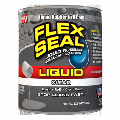 FLEX SEAL Liquid Rubber Sealant, Clear, 16-oz.