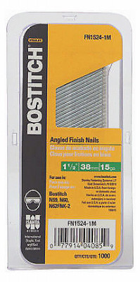 Collated Finish Nails, 15 Gauge, 1-1/2 In., 1,000-Ct.