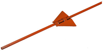 Set-EZE Electric Fence Post, Steel, .312 x 48 In.