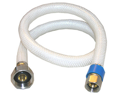 Faucet Connector, Flexible Poly, 3/8 Compression x 1/2 IP x 24 In.