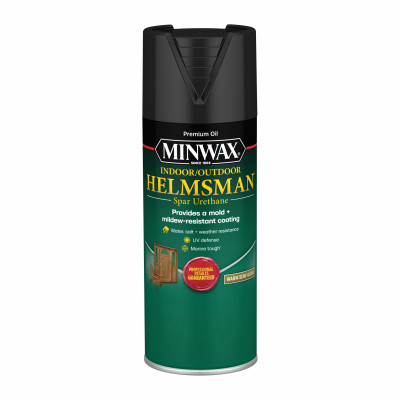 Minwax  Indoor/Outdoor Helmsman  Spar Urethane, Warm Semi-Gloss, Clear, 11.5 oz