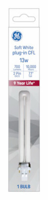 Compact Fluorescent Light Bulb, 13 Watts, Warm White, (6 pieces)