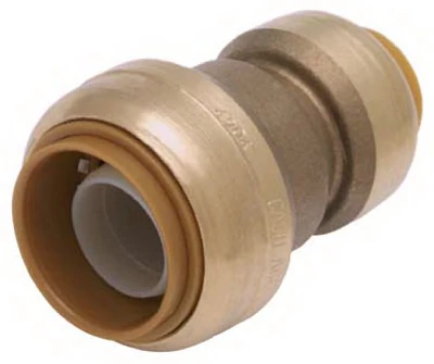 Reducing Pipe Coupling, Push-Fit, 3/8 x 1/2 In.