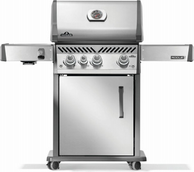 Rogue  PRO 425 Propane Gas Grill with Infrared Side Burner, Stainless Steel