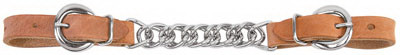 Single Flat Curb Strap, Leather, 5/8 In.