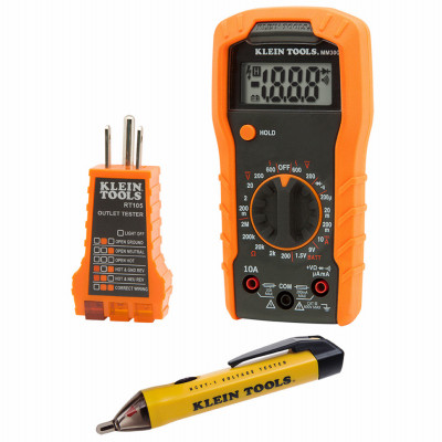 Electrical Test Kit with Multimeter, Non-Contact Volt Tester, Class 2