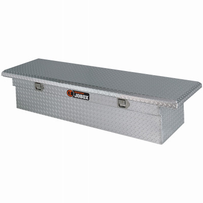 Low-Profile Truck Tool Box, Aluminum, Full Size
