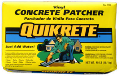 Vinyl Concrete Patcher, Gray, 40-Lb.
