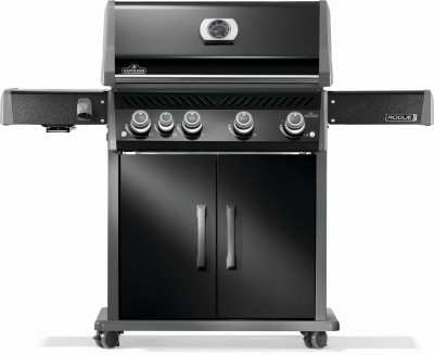Rogue  PRO 525 Propane Gas Grill with Infrared Side Burner, Black