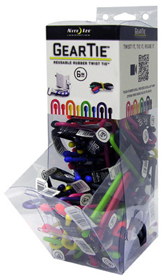 Mini Gear Ties, Assorted Colors, 6-In. (100 pieces)