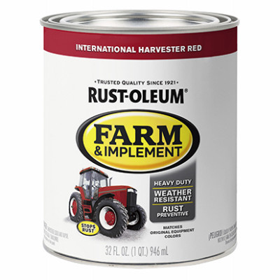 Specialty Farm Equipment Enamel Paint, International Bright Red, Qt.