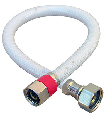 Faucet Connector, Flexible Poly, 1/2 Compression x 1/2 Iron Pipe x 20-In.