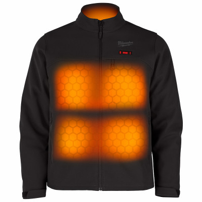 M12 Toughshell Heated Jacket, Poly, With Battery & Charger, Black, S