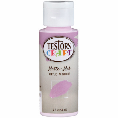 Acrylic Craft Paint, Matte Petal Pink, 2-oz.