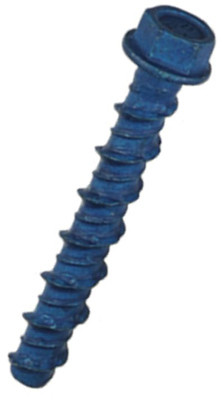 Concrete Screw Anchors, Hex Washer Head, 5/16 x 2 In., 16-Pk.