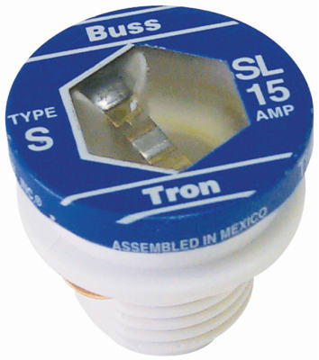15-Amp Type SL Plug Fuse, 4-Pk.