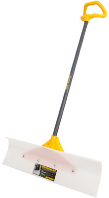 Snow Pusher, Versa Grip Poly D-Handle, 30 In. (4 pieces)