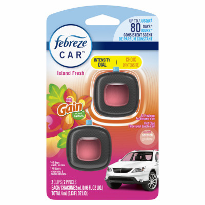 Car Air Freshener Vent Clip, Gain Island Scent, 2-Ct.