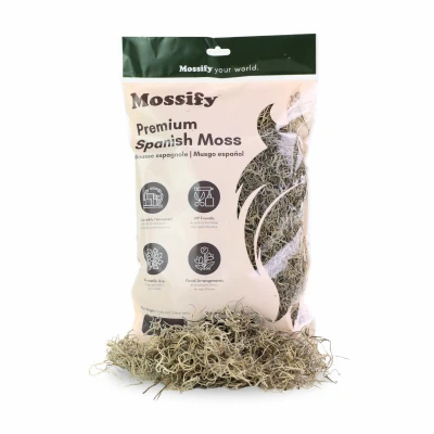 75g Premium Natural Spanish Moss Bag