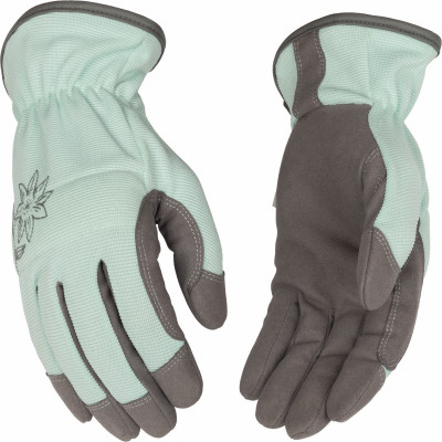 Women's Suede Gloves, Gray, M