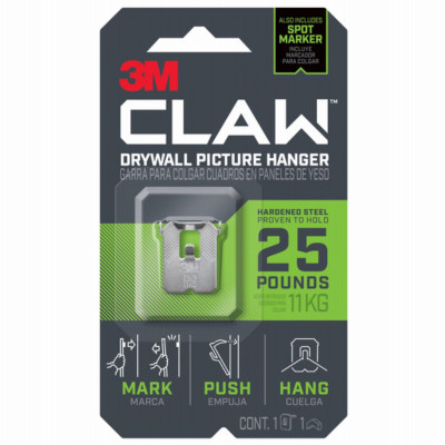 CLAW Drywall Picture Hanger & Marker, Holds 25-Lbs.