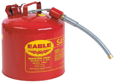 Safety Can, Type-II, Galvanized Steel, 5 Gallons