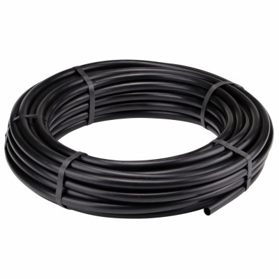 Water Supply Tubing, Black Polyethylene, 0.710-In. x 100 Ft.