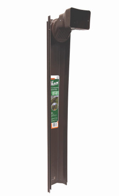 Tilt 'N Drain Downspout Extender, Brown, 6-Ft.