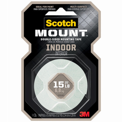 Indoor Double-Sided Mounting Tape, 1 x 55 In.
