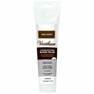 Wood Filler, Dark Walnut, 3.5-oz.
