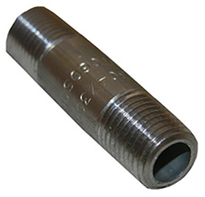 Stainless Steel Pipe Nipple, 1/4 x 4 In.
