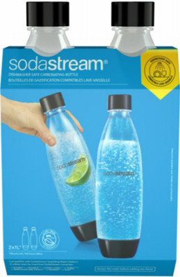 1-Liter Carbonating Diswasher Safe Bottles, 2-Pk.