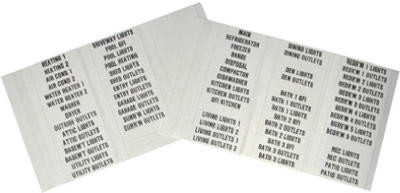 Circuit Breaker Load Center Labels, 90-Ct.