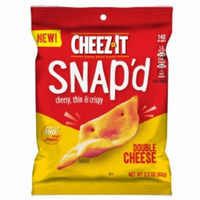 Snap'd Double Cheese Crackers, 2.2 oz. (6 pieces)