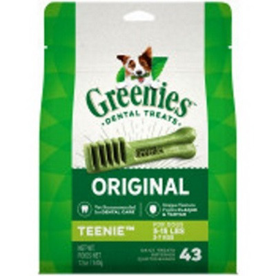 Dog Dental Chew Treats for Teenie Dogs, 12 oz.